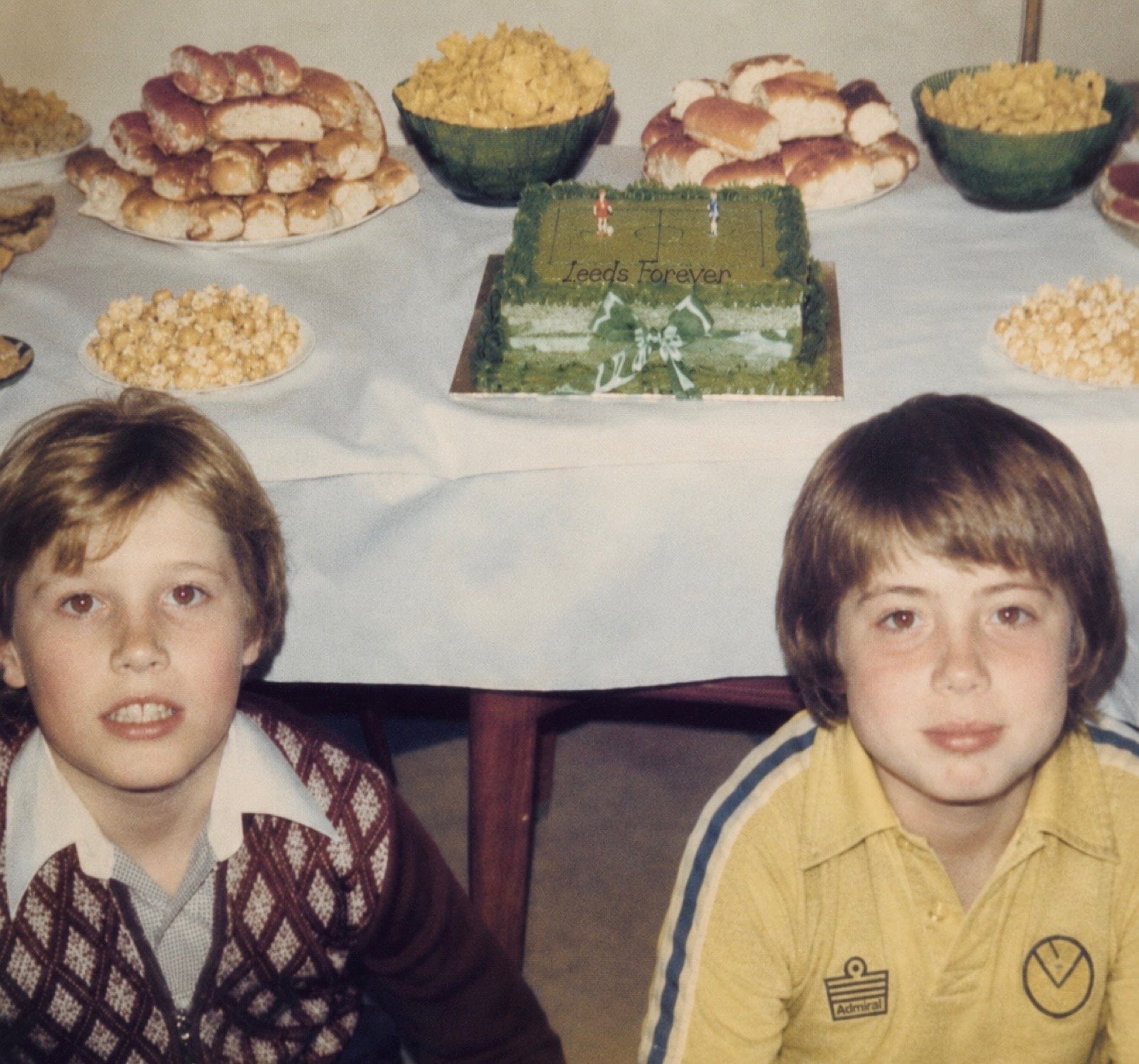 Gary, founder of Forever Leeds, as a young Leeds United fan