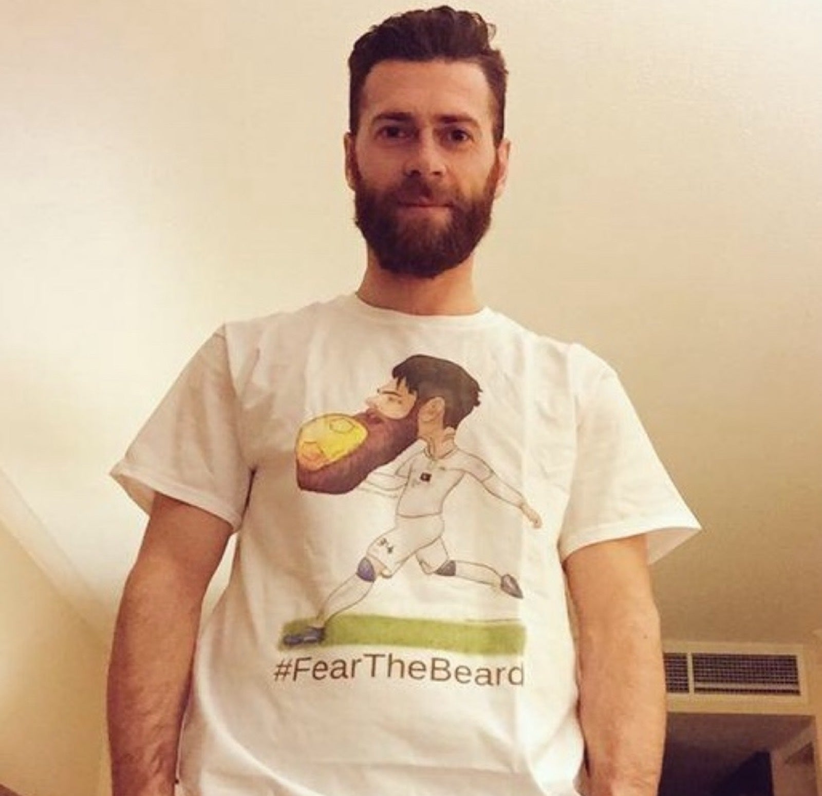 Mirco Antenucci in the Fear the Beard Forever Leeds design