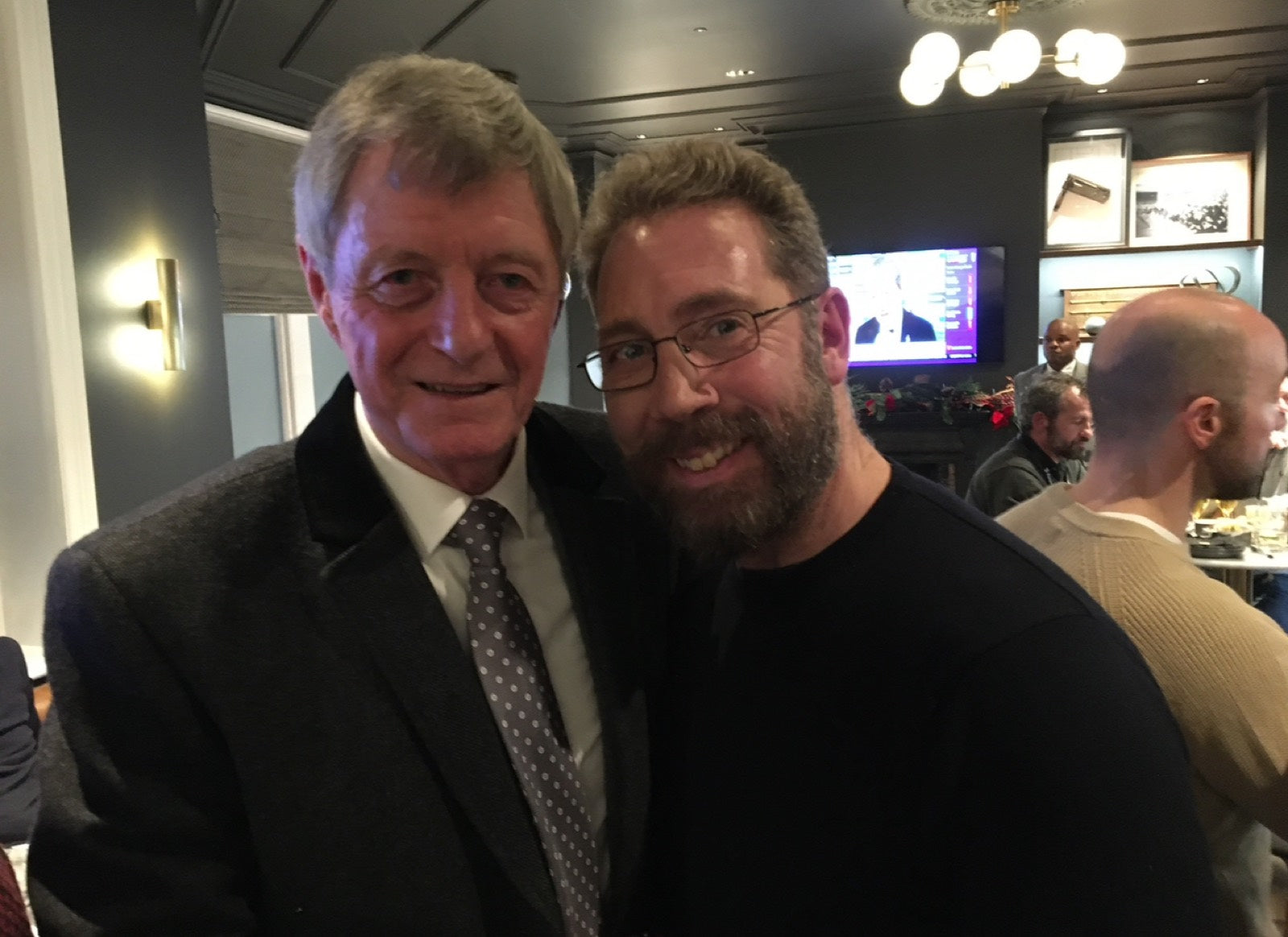 Gary with Leeds United legend Allan Clarke